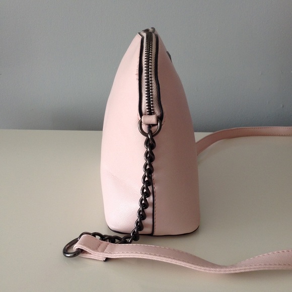 Light Pink & Gunmetal Crossbody Bag - Picture 2 of 4