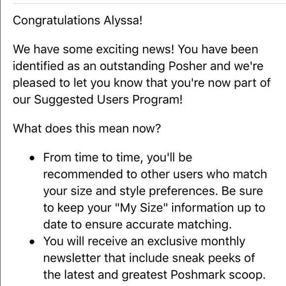 I'm a suggested user!!!