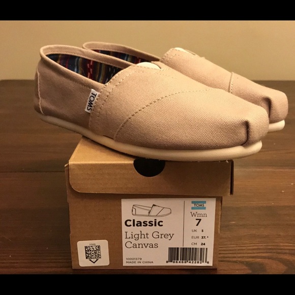 Classic Light Grey Canvas TOMS