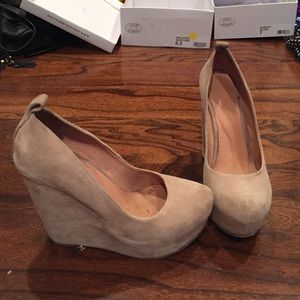 Suede Aldo platform wedges