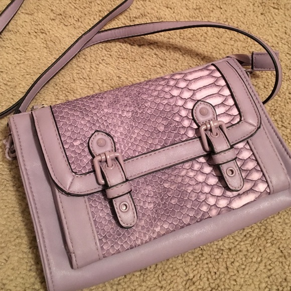 Purple Asos crossbody bag