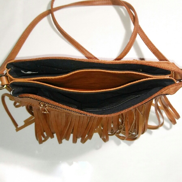 Brown Fringe Crossbody Bag - Picture 3 of 4