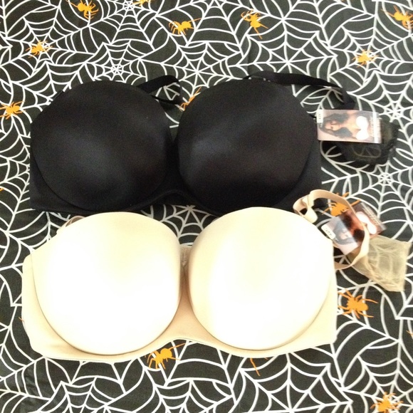 Ambrielle strapless bra set