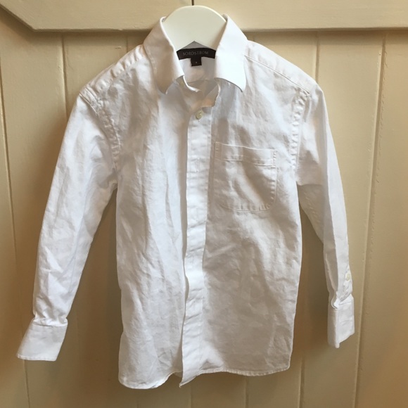 Like New Nordstrom Boys White Dress shirt size 4