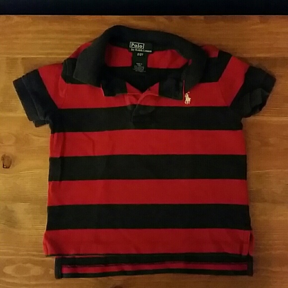 Red and Navy Ralph Lauren toddler polo