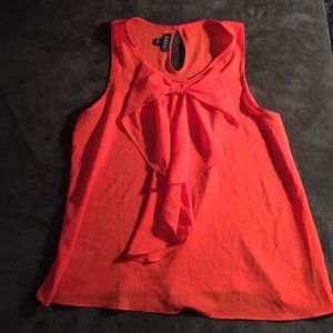 Women's Red/Orange A. Byer Sleeveless Top Size L