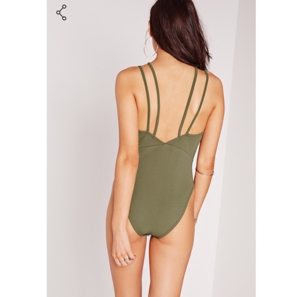 NWT Strappy Harness Neck Bodysuit - Picture 2 of 3