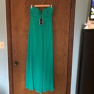 Strapless jade Ted Baker maxi dress