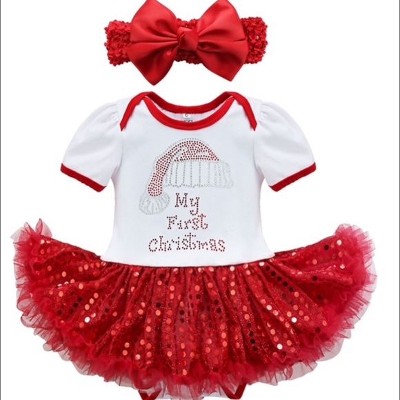 SOLD OUT baby girl Christmas 3pc outfit