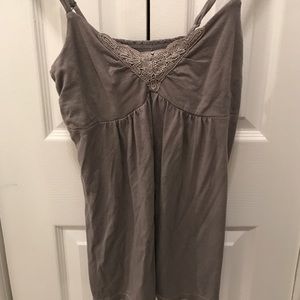Dark gray baby doll camisole