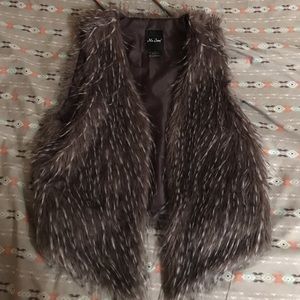 faux fur vest