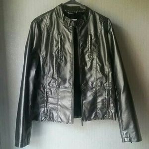 Flash Sale!! Calvin Klein Size Large Moto Jacket