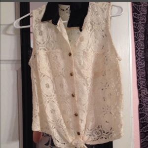 Cute little Lacey white shirt