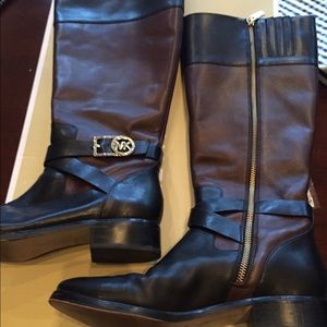 MK Black and Brown Boots