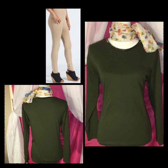 Talbots Sweaters - 960 NWOT TALBOTS BOHO BEADED COLLAR BLOUSE SZ 1X