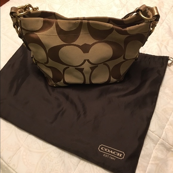 Coach Khaki/Bronze Purse