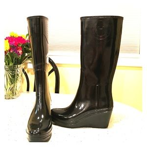 Hunter Champery wedge boots