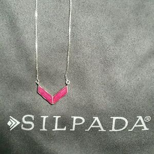 Silpada Chevron and Go necklace, Retired Sample