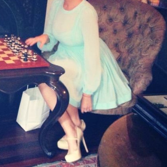 Beautiful baby blue babydoll dress