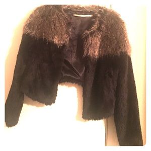Faux fur jacket