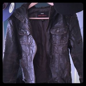 Miss Sixty distressed leather jacket