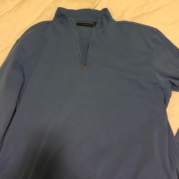 Greg Norman men's half zip- periwinkle blue