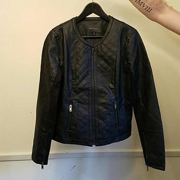 Harve Bernard Black Leather Jacket