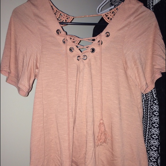 Rue21 lace up shirt