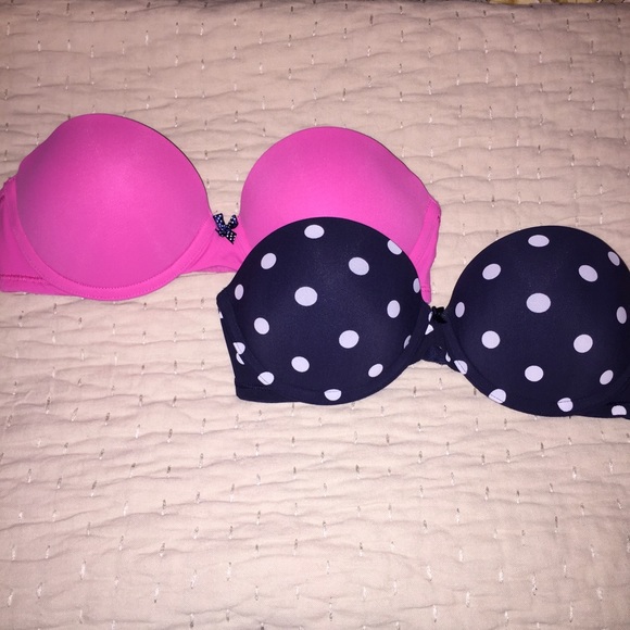 2 Gilly Hicks Strapless Bras