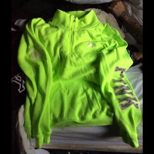 Vs pink rare half zip