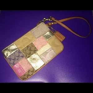 Coach Patchwork Wristlet