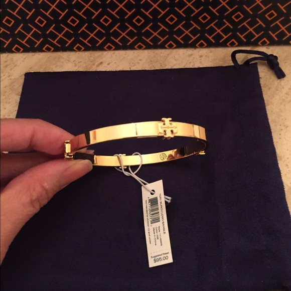 ***SOLD New! Tory Burch Gold T logo Bracelets - Picture 4 of 4