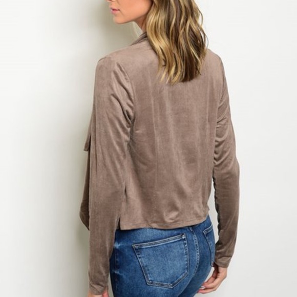 •LAST 1•'CHEYANN' SUEDE CARDIGAN• - Picture 2 of 3