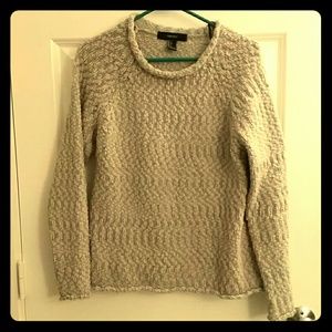 Chunky knit gray sweater