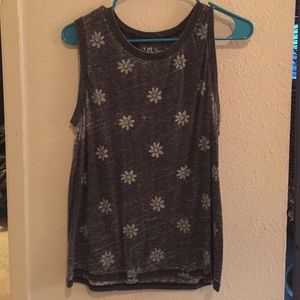 Floral sleeveless tee