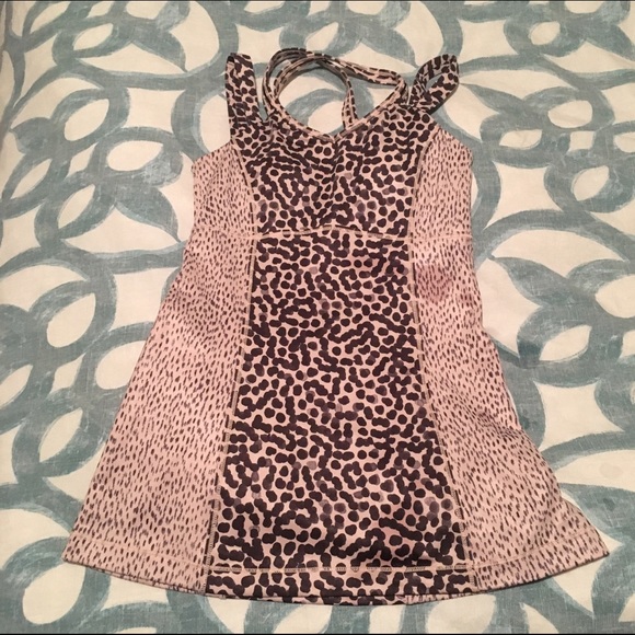 lululemon leopard tank, size 2