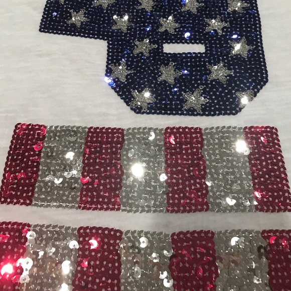 Victoria's Secret Pink sequin glitter USA tank - Picture 3 of 4