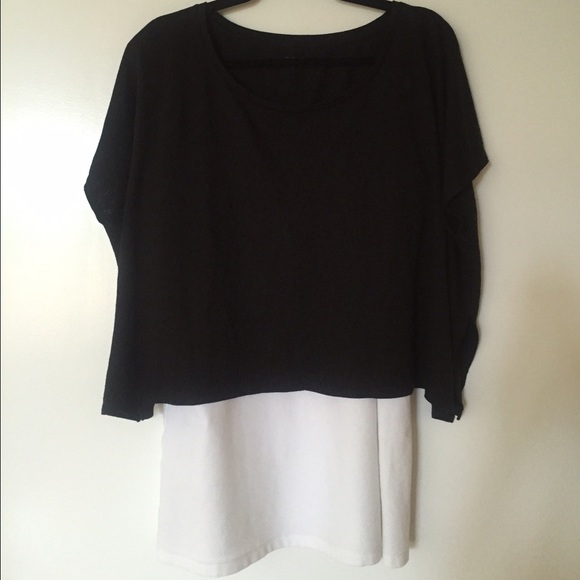Eileen Fisher Layering Black Top
