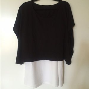 Eileen Fisher Layering Black Top