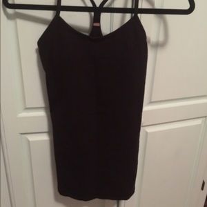 Lululemon Power Y tank black, size 2