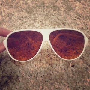 White Classic Blublocker Aviators