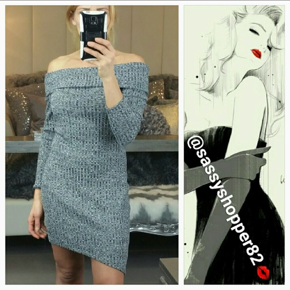 SOLD OUT 'GISELLE' SEXY OFF-SHOULDER DRESS LAST 1 - Picture 4 of 4