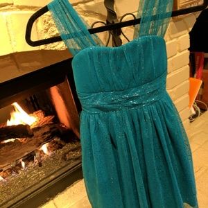Teal girls dress very petty!