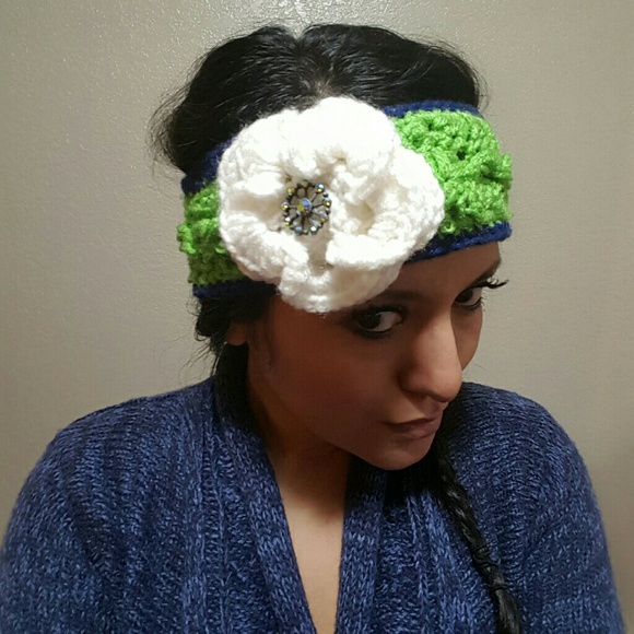 Seahawks inspired headband - Picture 3 of 4