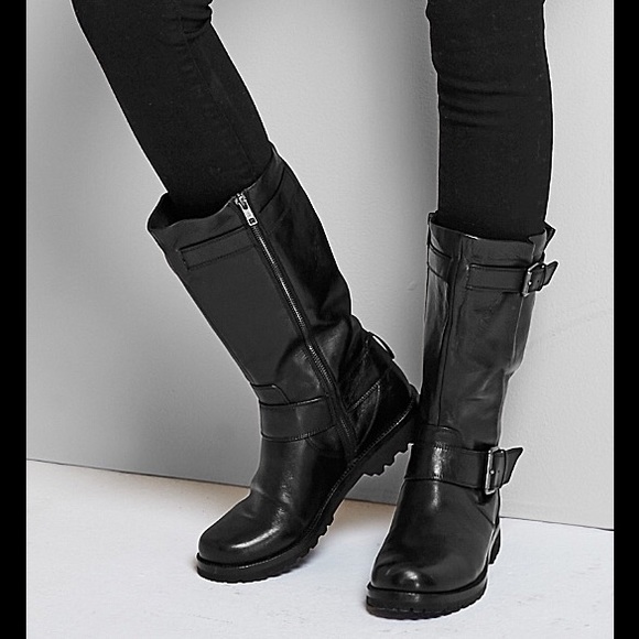 Gentle Souls Shoes - Gentle Souls Buckled Up Boot - Black