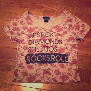 Small crop top floral design