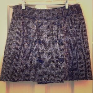 LOFT tweed mini skirt