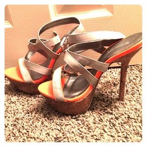 High heel shoes