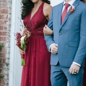 Belsoi by Jasmine dress (L184001) in BERRY