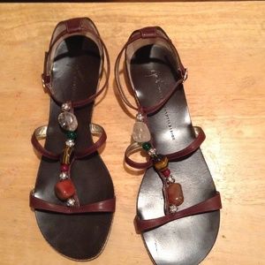 Giuseppe Authentic Flat jeweled Sandals